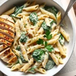 garlic parmesan chicken pasta