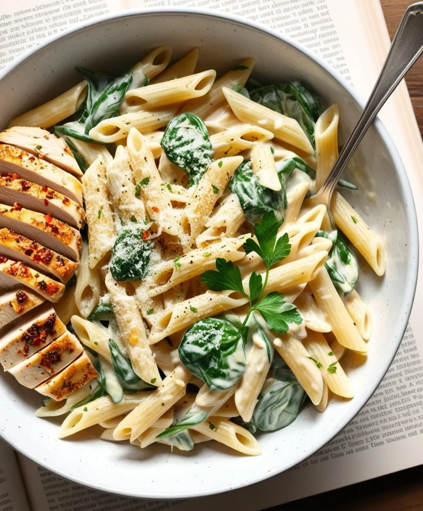 garlic parmesan chicken pasta